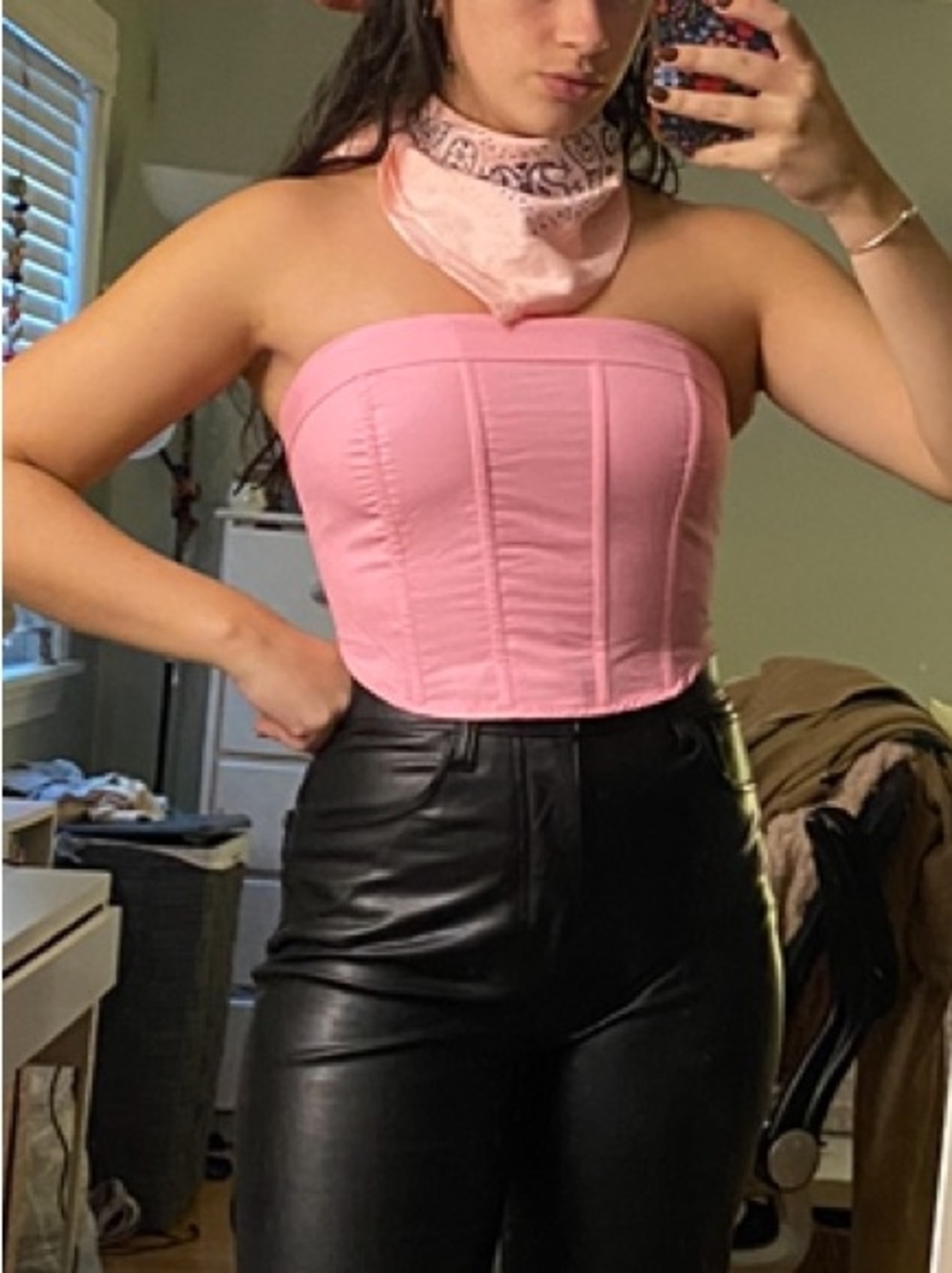 Pink Strapless Tube Top